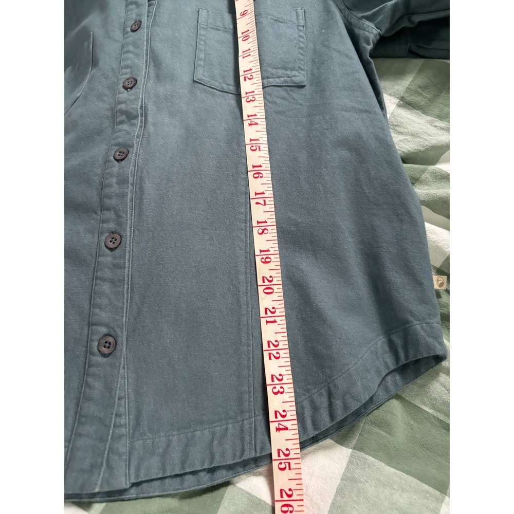 Gander Mountain Guide Series Women Blue Gray Cotton Button Down Utility Shirt M - Picture 6 of 6